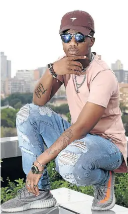  ?? / DARRYL HAMMOND ?? Rapper Emtee remains humble despite his success. He says he has always understood that money comes and goes and uses it on things that can be an investment.