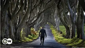  ??  ?? Ian Paisley Jr. canvassing in Ballymoney, Northern Ireland, just half and hour north of Ballymena