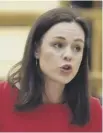  ??  ?? 0 Finance secretary Kate Forbes speaks in Holyrood