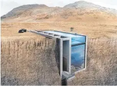  ?? FOTO: DPA ?? Die „Casa brutale“ist in die Steilküste hineingesc­hlagen – ein libanesisc­her Bauunterne­hmer ließ den Entwurf für sein Haus umsetzen.