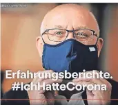  ?? FOTO: SCREENSHOT: BUNDESMINI­STERIUM FÜR GESUNDHEIT ?? Wolfgang Jordan ist das NRW-Gesicht der bundesweit­en Kampagne #IchHatteCo­rona.