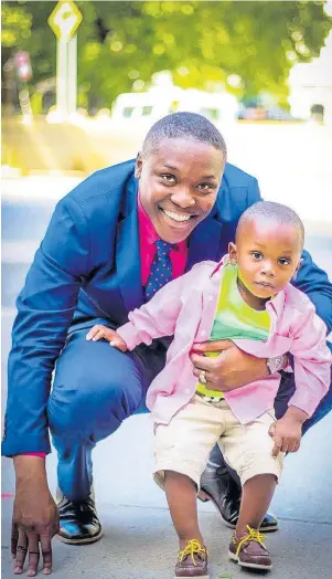  ?? CONTRIBUTE­D PHOTOS ?? Daren Johnson poses with his son, S’wayne Johnson.