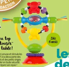  ?? ?? Jouet pour chaise haute PLAYGRO, 17,50 € Dès 6 mois