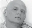  ??  ?? Alexander Litvinenko, ex-Russian spy, died weeks after being given radioactiv­e tea in London in 2006.