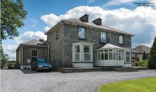  ??  ?? The Moorings in Athlone has eight bedrooms