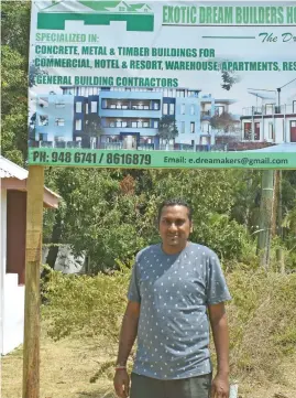  ?? Photo: Mereleki Nai ?? Anand Pillay at his timber yard in Wailoaloa, Nadi.