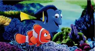  ??  ?? dory the blue tang from Finding Nemo was almost a male fish ... then comedian degeneres arrived. — Handout