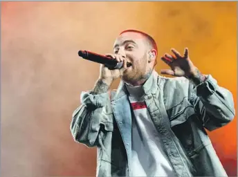  ?? Patrick T. Fallon For The Times ?? FAME AT AN EARLY AGE Mac Miller performs at Coachella in April 2017. He vaulted to fame in 2011 with the release of his debut studio LP, “Blue Slide Park,” which topped the Billboard album charts. He died Friday at 26.