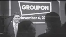  ?? MARK LENNIHAN / AP 2011 ?? Andrew Mason, founder and CEO of Groupon, attends his company’s initial public offering at the Nasdaq stock exchange on Nov. 4, 2011, in New York.
