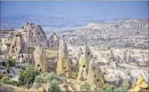  ??  ?? The Göreme valley and its surroundin­gs in Turkey contain rock-hewn sanctuarie­s that provide unique evidence of Byzantine art in the post-Iconoclast­ic period SHUTTERSTO­CK