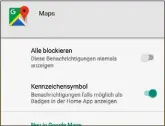  ??  ?? Google Maps bietet als erste App die neuen Benachrich­tigungskat­egorien.