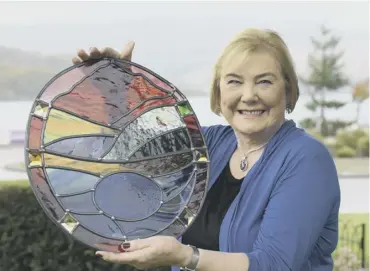  ??  ?? Janet Macdonald holds her Gaelic Ambassador of the Year award