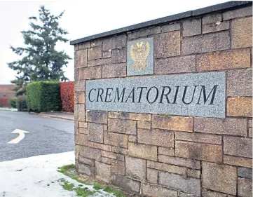  ??  ?? INCREASE: Bereaved families could face rising digital charges at Perth Crematoriu­m.