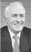  ??  ?? Malcolm Turnbull