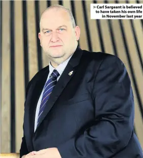  ??  ?? &gt; Carl Sargeant is believed to have taken his own life in November last year