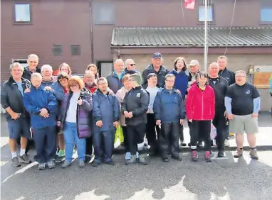  ?? ?? Brilliant news Club members,parents and carers at a previous residentia­l activity weekend in Lochgoilhe­ad