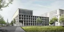  ?? Entwurf: Rohdecan Architekte­n Dresden ?? Das neue Lehr- und Laborgebäu­de soll in diesem Jahr noch bezogen werden.