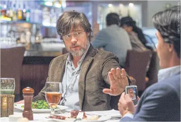  ??  ?? Brad Pitt in the film The Big Short.