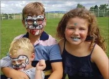  ??  ?? Harry, Ella and Jack Rush from Collooney enjoying the Family Fun Day at Castle Dargan Estate.