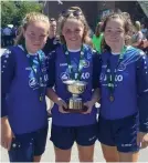  ??  ?? Muireann Devaney,Leah Fox and Ciara Henry.