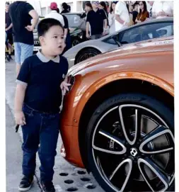  ??  ?? A future Bentley owner.