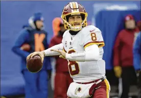  ?? BILL KOSTROUN / ASSOCIATED PRESS 2017 ?? Quarterbac­k Kirk Cousins threw for 16,206 yards and 99 touchdowns over his six seasons with the Redskins. With Washington expected to complete a trade for Kansas City’s Alex Smith, the Broncos, Jets and Cardinals could jockey to see who will pay free...