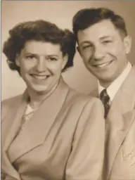  ??  ?? Alexander Stamatien with his wife of 45 years, Doreen Sloane Stamatien. He was predecease­d by his wife.