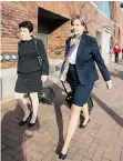  ?? SCOTT EISEN/GETTY IMAGES ?? Members of the defence team for Boston Marathon bomber Dzhokhar Tsarnaev, including Miriam Conrad, left, and Judy Clarke, right, are trying to persuade jurors to let him live.