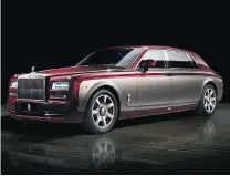  ??  ?? The $829,000 Rolls-Royce Phantom Pinnacle Travel shown in town recently was one of a mere 15 reportedly offered worldwide.