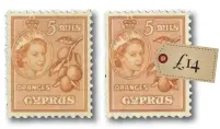  ?? ?? 145 mils ‘QEII in both listed shades superb MNH, SG 175, 175a’. Offered by bridgerkay in the UK for £14 (+ £1 shipping).