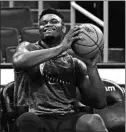  ?? WINSLOW TOWNSON/AP ?? The Pelicans say top pick Zion Williamson will make his regular-season debut Jan. 22.