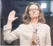  ??  ?? Pionera. Gina Haspel es la primera mujer en encabezar la principal agencia de inteligenc­ia de EU.