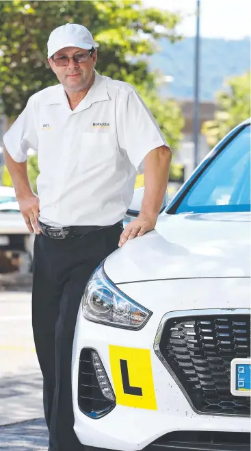  ?? Picture: BRENDAN RADKE ?? BAD MINDSET: Owner of Howard's Profession­al Driving School Paul James sees risky and dangerous driving behaviour every day on Cairns roads in his job as a driving instructor.