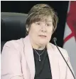  ?? CP ?? Commission­er Justice MarieJosée Hogue at Wednesday’s hearings, in Ottawa.