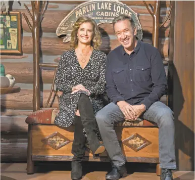  ?? ROBERT HANASHIRO/USA TODAY ?? Nancy Travis and Tim Allen play Vanessa and Mike Baxter on “Last Man Standing,” which is open for business on Fox a year after ABC canceled it.