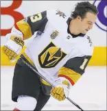  ?? John E. Sokolowski ?? USA Today Golden Knights forward Brendan Leipsic skates in warmups before Monday’s game against the Maple Leafs at Air Canada Centre in Toronto.