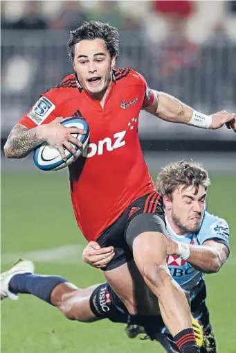  ?? Photo: KIRK HARGREAVES/FAIRFAX NZ ?? One last crack: Zac Guildford is chasing a Super Rugby title in his final Crusaders season.