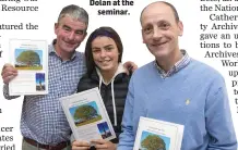  ??  ?? Peter and Roisin Houlihan with Joe Dolan at the seminar.