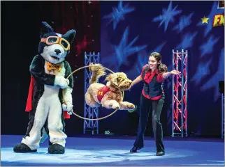  ?? COURTESY OF THE CARPENTER CENTER ?? Tickets are set to go on sale this month for the Richard and Karen Carpenter Performing Arts Center's 2022-23 season, which includes a Nov. 13 show by Chris Perondi's Stunt Dog Experience.