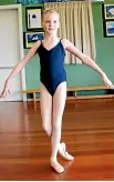  ??  ?? Molly Fletcher, 9, started ballet lessons when she was 3.