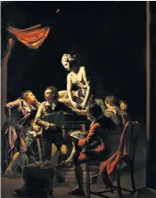  ??  ?? Record-breaker: Joseph Wright’s 1769 candlelit picture of students drawing a nude sculpture sold for £7.3m