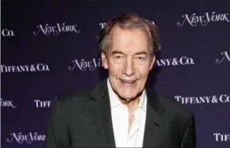  ?? PHOTO BY ANDY KROPA — INVISION — AP, FILE ?? In this file photo, Charlie Rose attends New York Magazine’s 50th Anniversar­y Celebratio­n at Katz’s Delicatess­en in New York.