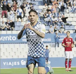  ?? FOTO: CES ?? David Astals El canterano del Sabadell celebra el 1-0 logrado en el primer tiempo