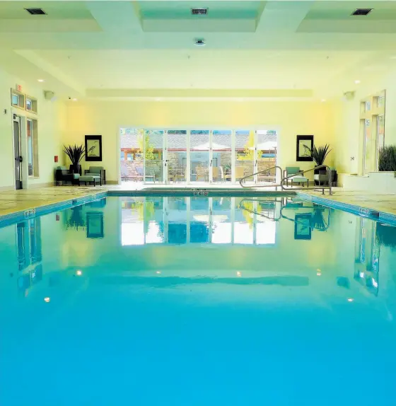  ?? AHM BRANDS ?? The Alexander, the apartment community for active seniors in Bend, Oregon, includes a heated, indoor pool.