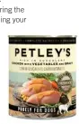  ??  ?? V25019 Roxy the pit bull eats Petley’s Rich in Succulent Chicken with Vegetables and Rice