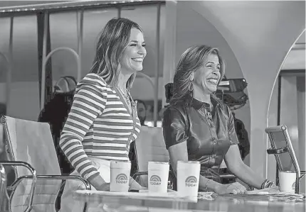  ?? PROVIDED BY NATHAN CONGLETON/NBC ?? Savannah Guthrie, left, hosts NBC’s “Today” with Hoda Kotb.