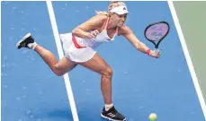  ?? FOTO: AL BELLO/AFP ?? Angelique Kerber feierte einen guten Auftakt in New York.