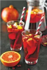  ??  ?? Blood Orange Sangria