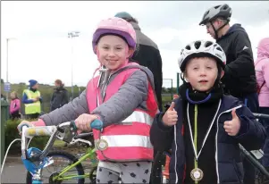  ??  ?? Muireann and Patrick Bruen at the Sports Ireland Tour of Sligo Family Day at IT Sligo last Saturday.