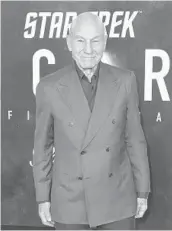  ?? RICHARD SHOTWELL/INVISION ?? Patrick Stewart arrives Feb. 9 at the season premiere of“Star Trek: Picard” in Los Angeles.